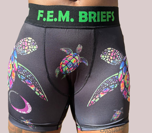 F.E.M BRIEFS- Turtle print